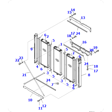 Bulldozer D375A-6 Radiator Assembly 195-03-64962