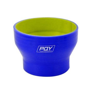 Silicone Hose Straight Reducer Joiner Coupling PQY-SH300400-QY (Blue & Yellow, 3"-4", 76mm-102mm)