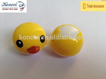 3D cute Yellow Duck contact lens case ,duck contact lens box CL-A023