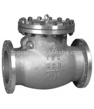 Swing check valve flanged end