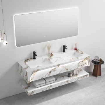 Modern Luxury Acrylic Basin Cabinet for Hotels and Apartments