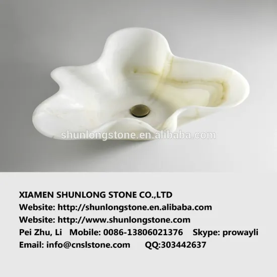 White Onyx solid marble wash hand basins,sink