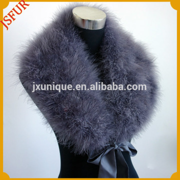Big size fur collar made of real ostrich fashion ostrich feather trim
