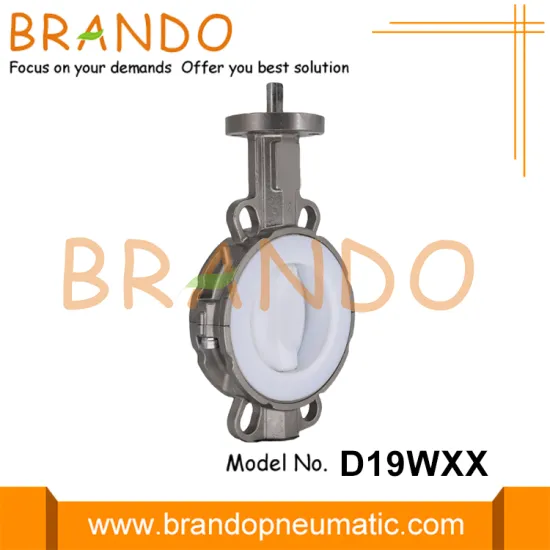 Headless PTFE Lined Stainless Steel Wafer Butterfly Valve