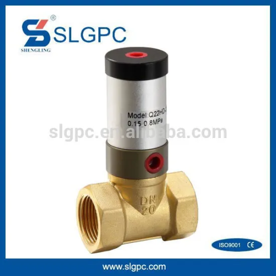 Brass body new type fluid brass oil air control valve Q22HD-20