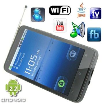 Android 2.2 Os 4.3 Inch Capacitive Quad Band Android Phone With Gps Navigation [a1000-gps]