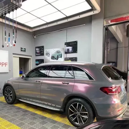 Glossy Metallic Stars Phantom Grey Auto Wrapping Film