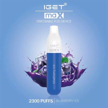 New Iget Max 2300puffs Disposable Vape Fruit Flavors