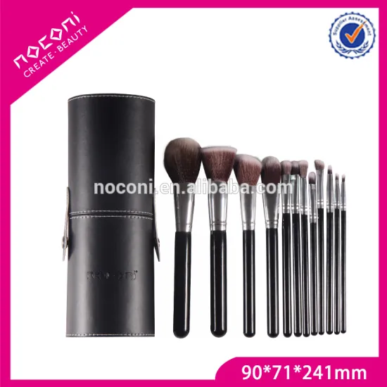 china supplier 12 pieces professional nylon hair ms private label makeup brush set