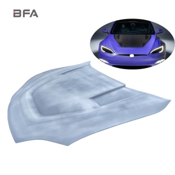 Upgraded V Carbon Fiber Hood for Tesla Model S 2014-2023