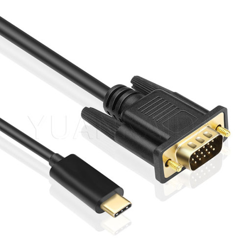 USB-C to VGA 1080P Cable Converter