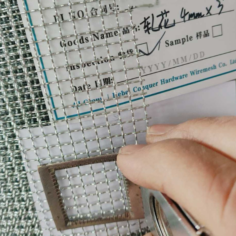 Square hole galvanized iron woven wire mesh with uniform openings - ANJIA GROUP