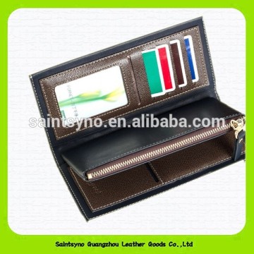 Wholesale cowhide leather credit card wallet 14170