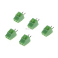 10pcs PCB Universal Screw Terminal Blocks Connector 2.54MM Pitch PCB Mount Screws 2Pin-10Pin