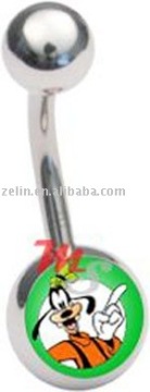 donald duck body piercing jewelry belly ring