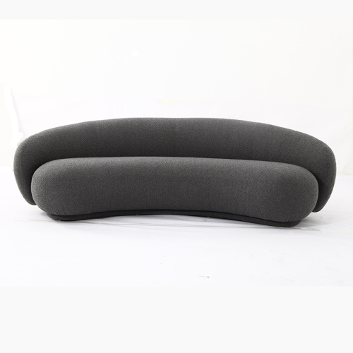 Sofa kain melengkung julep moden