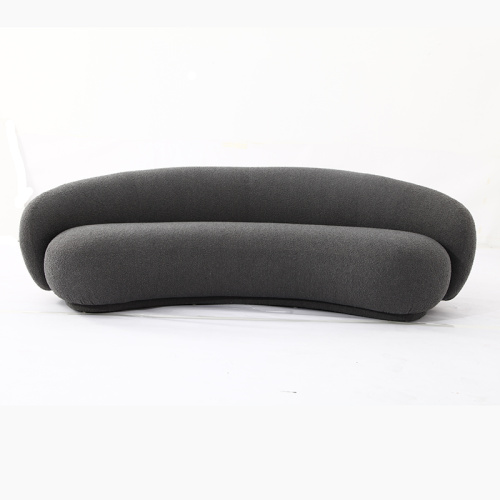 Modern Italian Julep Curved Fabric Sofa