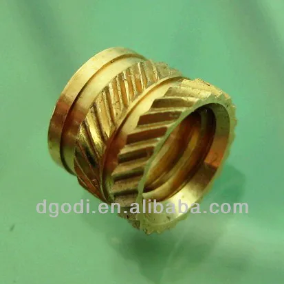 small types of bass knurled threaded inserts, brass inserts