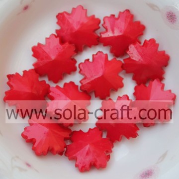 Online Wholesale Natural Gemstone Beads High Quality Beautiful Snowflake Crystal Acrylic Red Beads