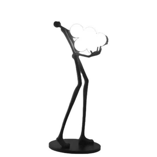 Modern Minimalist Nordic Corner Resin Fiberglass Floor Lamp