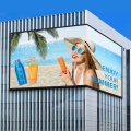 3d canto ao ar livre levou sinal de publicidade de outdoor