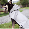 Gray Dog Rain Poncho with Hood