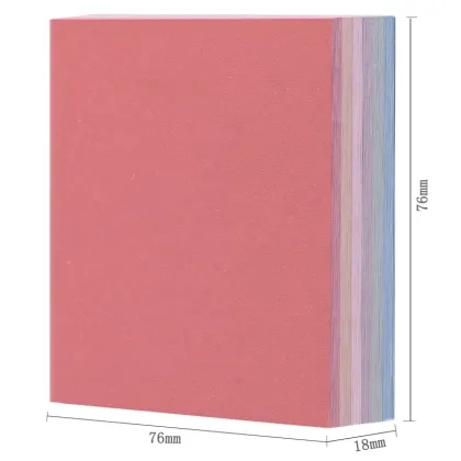 DELI Morandi Color Self-Adhesive Sticky Notes Notepad - 15 Sheets Per Pad