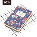 Cuaderno de tapa de metal lindo estilo flor