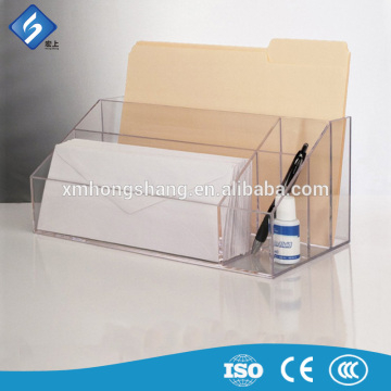 Online Wholesale Shop 3 Tier Clear Acrylic Document Box Rack Acrylic Office Supplies