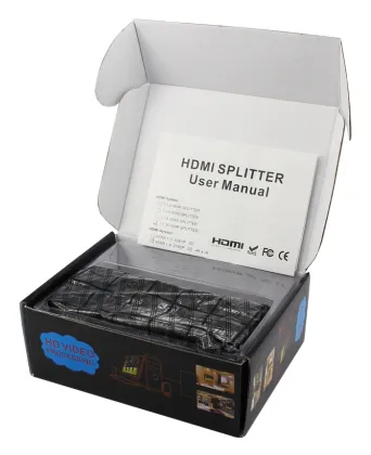 1 x 4 HDMI Video and Audio Splitter
