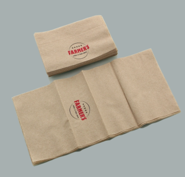 Natural unbleached brown napkin