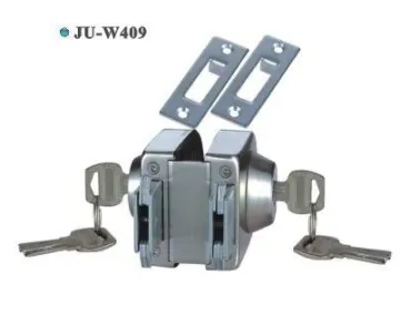 glass door lock one side cylinder one side botton