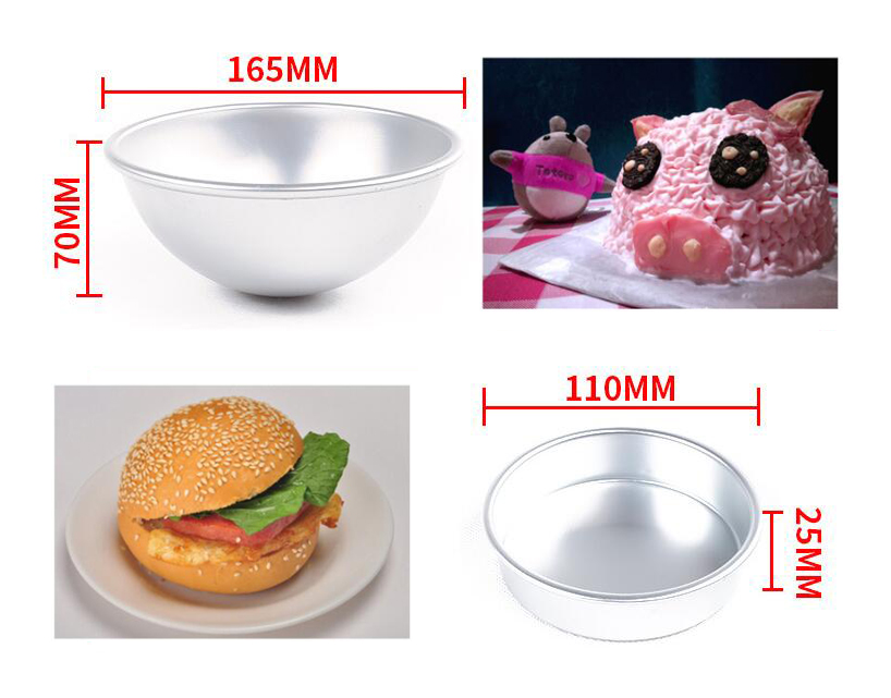 3D Aluminum Alloy Ball Sphere Cake Baking Mold16