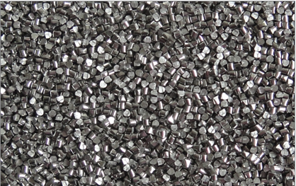 Zinc shot blasting material