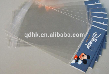 bopp die cut plastic bags/clear bags