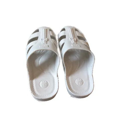 High Quality Lightweight Cleanroom ESD Shoes Antistatic White ESD SPU Slipper