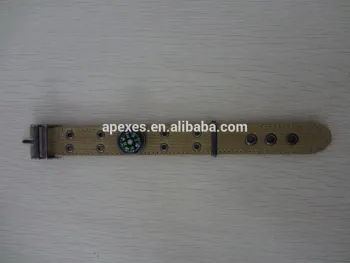 BL03-1 Fashion Thickened Wearproof Canvas Bracelet With Compass