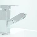 Chromed Pull Out Button Single-Handle Single-Lever Faucet