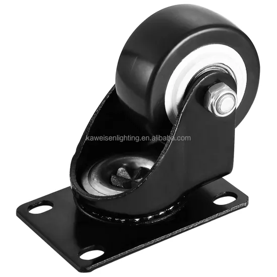 Light Duty Black PVC Gold Diamond Small Double Ball Bearing Caster Wheels, 2 Inch Furniture Swivel Casters for Chairs