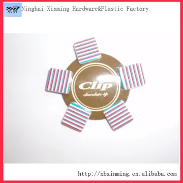Plastic mini tetragonum stripe paper clip
