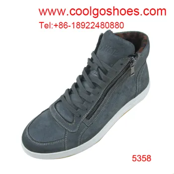 Italian quality fashion casual style men leather boots