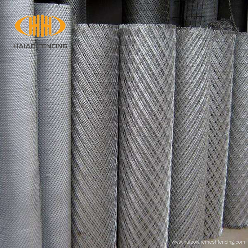 Expanded metal mesh panel