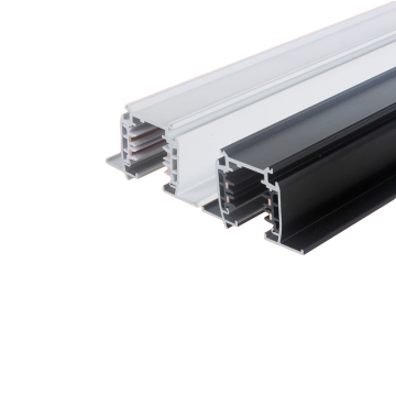 White/Black/Gray Recessed Three Circuits 4 Wires Light Rail
