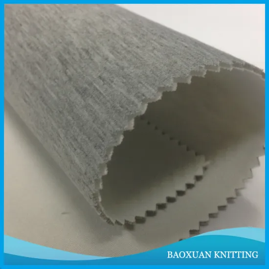 48%Polyester 43%rayon 9%spandex scuba knitting technics fabric used in bag/garmenting