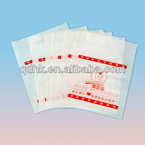 Die Cut Handle Clear Plastic Packaging Bags For Shopping, High Quality