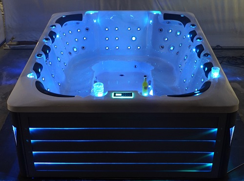 12 person luxury outdoor whirlpool spa bathtub with LED