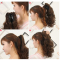 Ponytail Extension with Claw for Women Curly Hair Piece 12" Synthetic