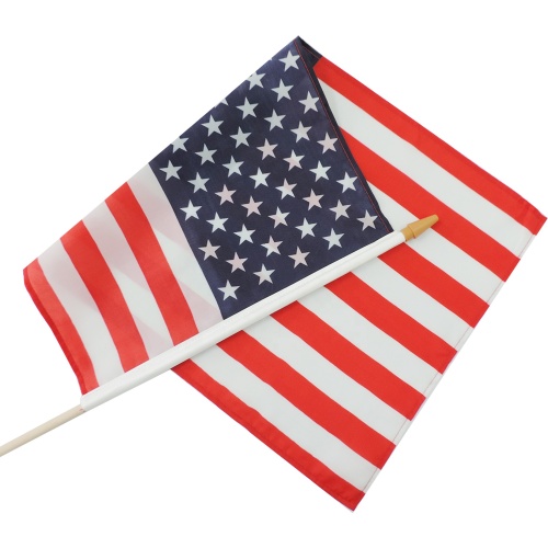 Best selling silk screen printing American hand flag