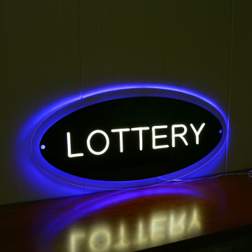Custom LED Sign Logo Neon Blue Lighting for Shop Entrance