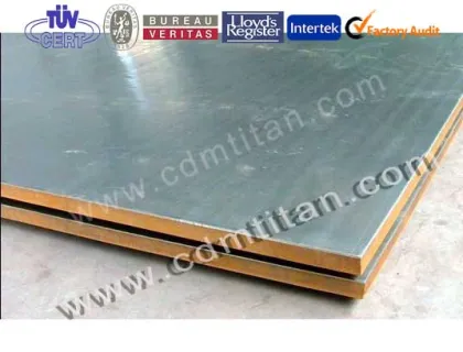 CDM Titanium clad (steel) tube sheet, Titanium tube sheet,Titanium clad plate